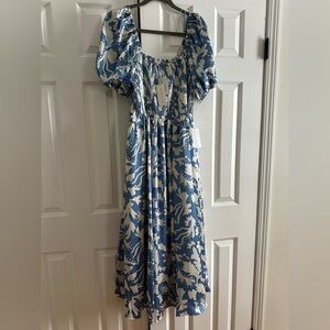 Nordstrom Blue and White Women's Dress